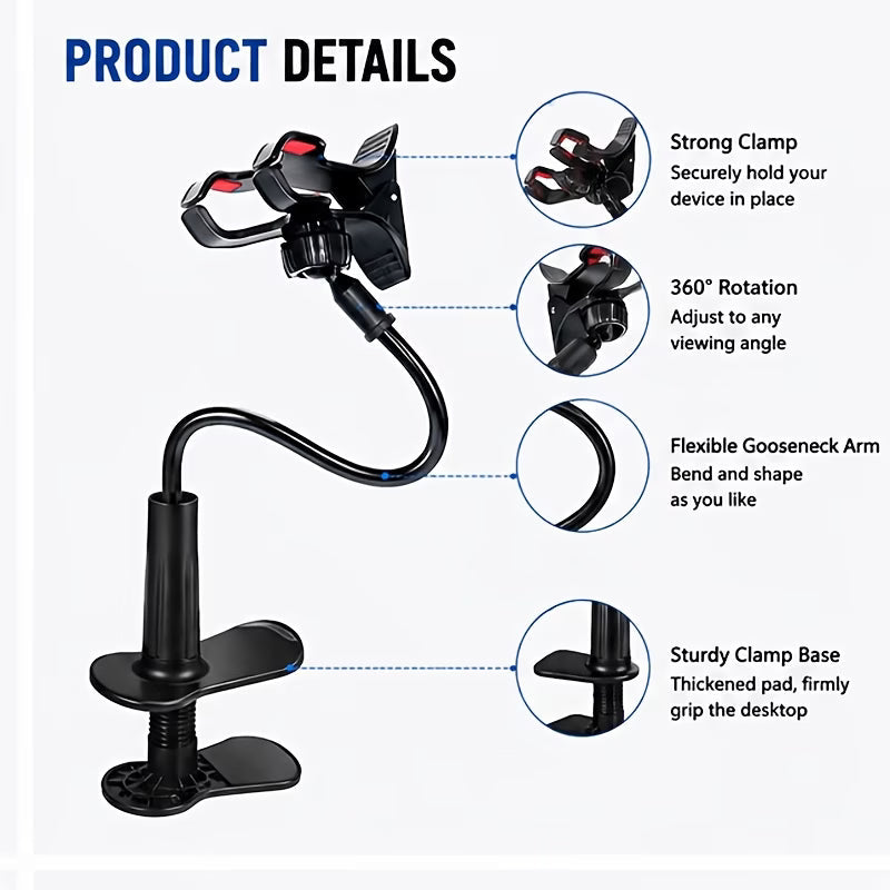 📱 360° Flexible Phone Holder Limited Time Offer — 55% OFF 🔥⏳